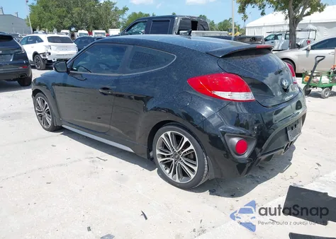 2016 Hyundai Veloster Turbo from USA, damaged, VIN KMHTC6AEXGU281207